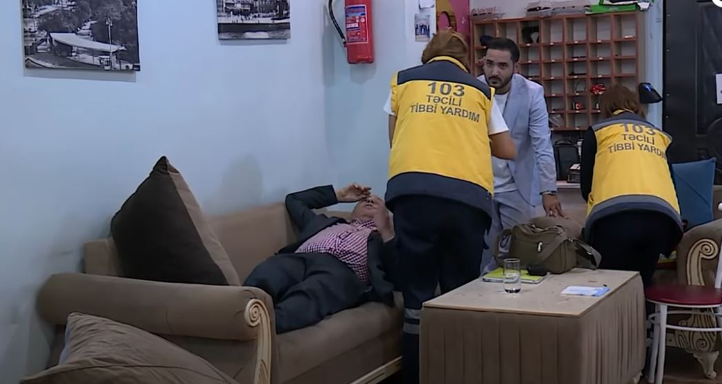 Efirdə ürəyi getdi