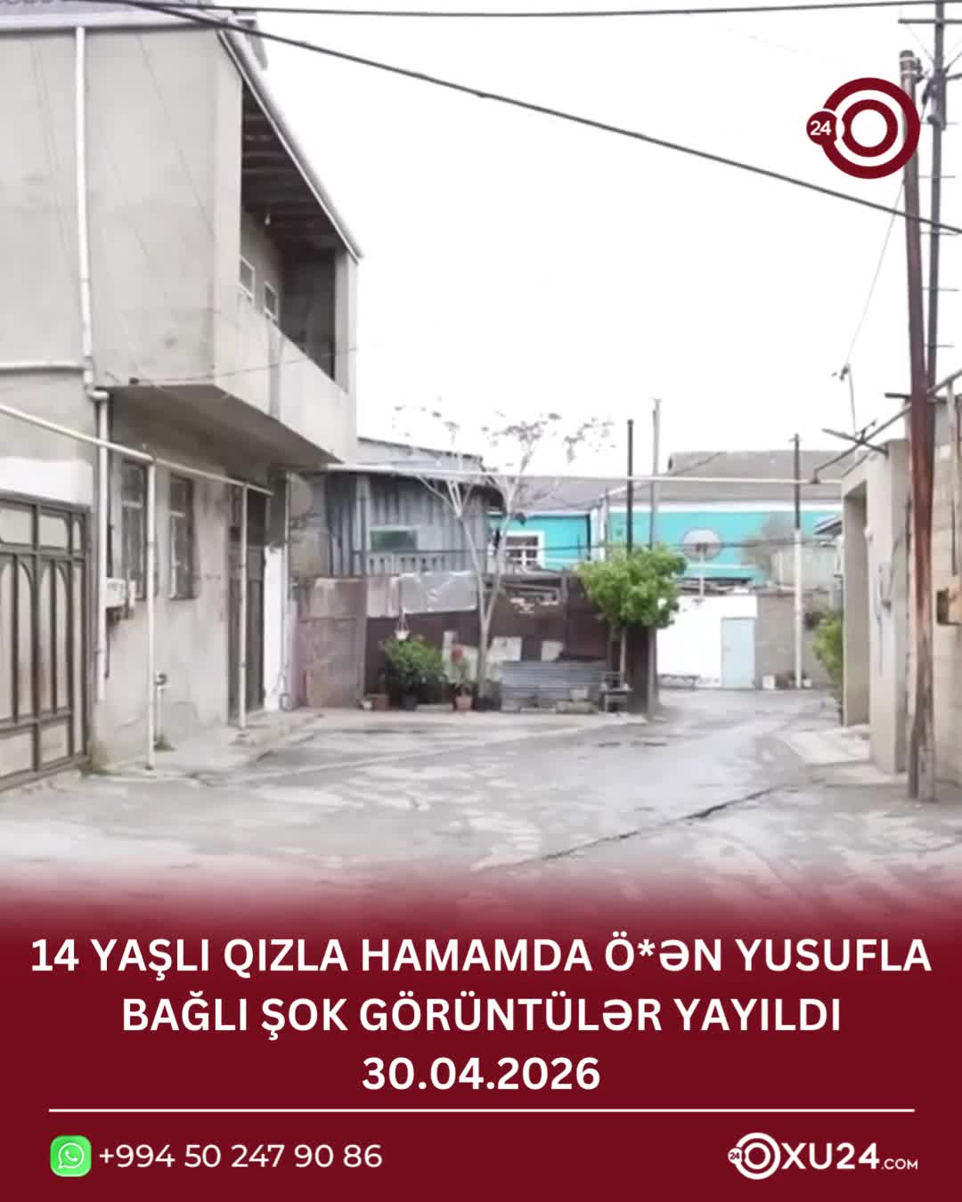 14 Yaşlı qızla hamamda ölən Yusufla bağlı ŞOK GÖRÜNTÜLƏR yayıldı