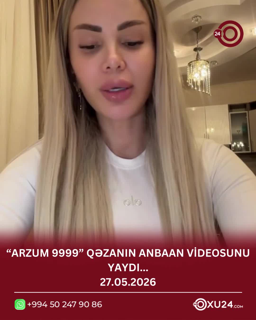 “Arzum 9999” qəzanın anbaan videosunu yaydı