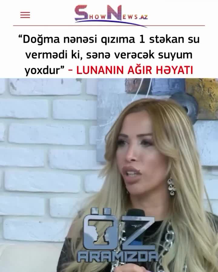 Doğma nənəsi qızıma su vermədi ki, sənə verəcək suyum yoxdur