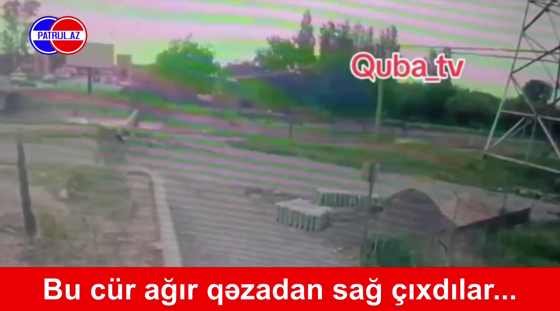 Bu cür ağır qəzadan sağ çıxdılar... 