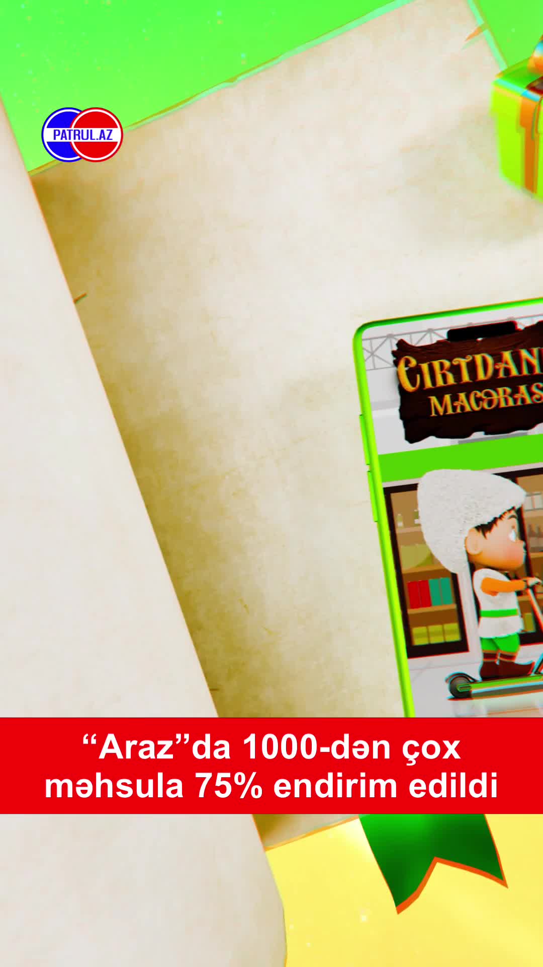 “Araz”da 1000-dən çox məhsula 75% endirim edildi
