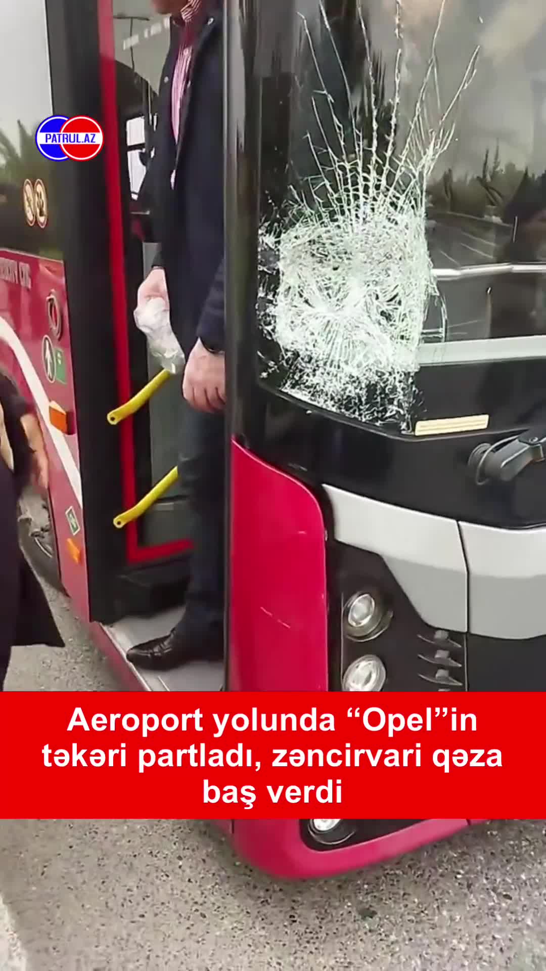 Aeroport yolunda zəncirvari qəza baş verdi