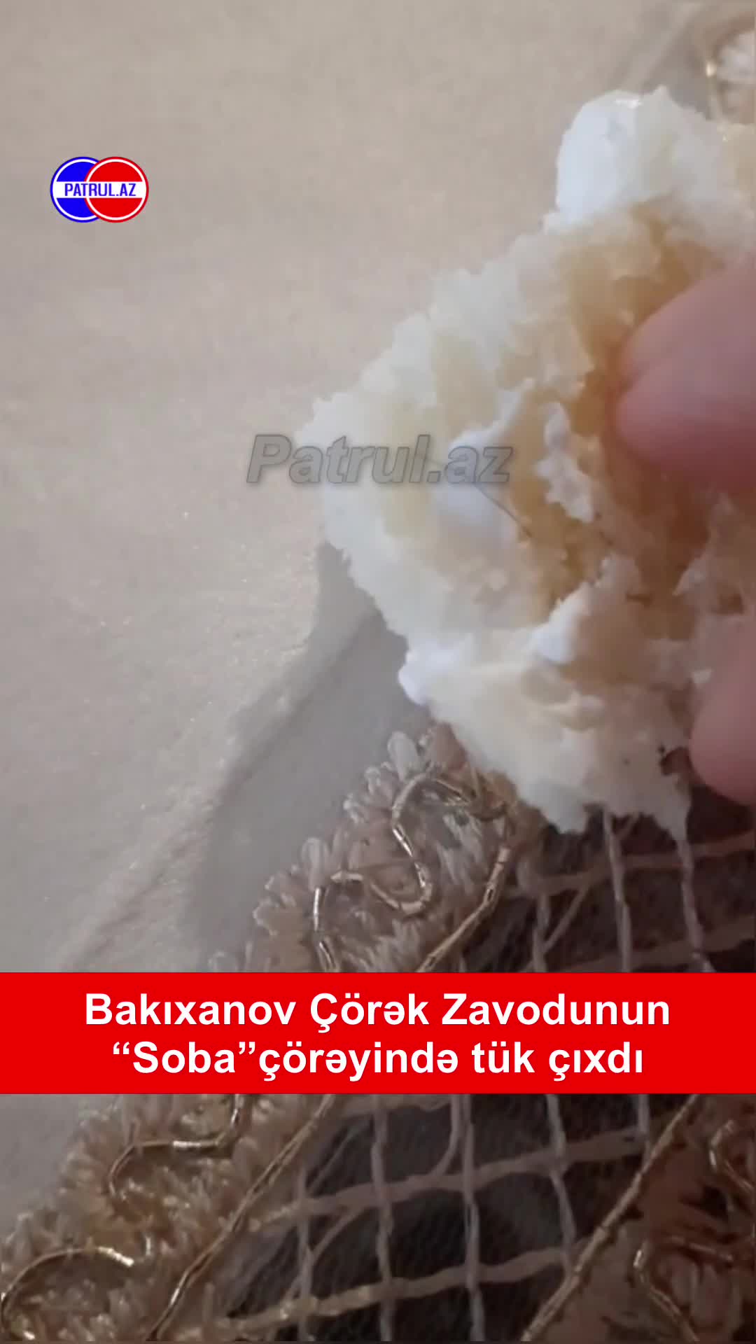 Bakıxanov Çörək Zavodunun çörəyində tük çıxdı