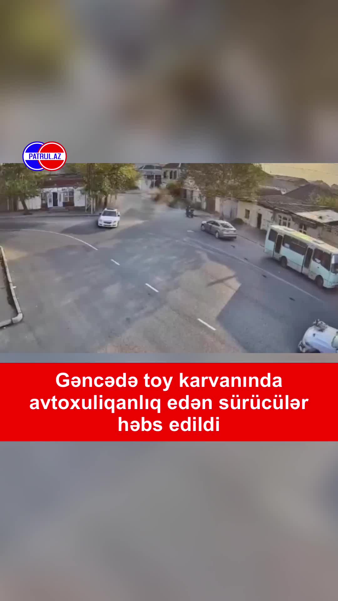 Gəncədə toy karvanında avtoxuliqanlıq edən sürücülər həbs edildi