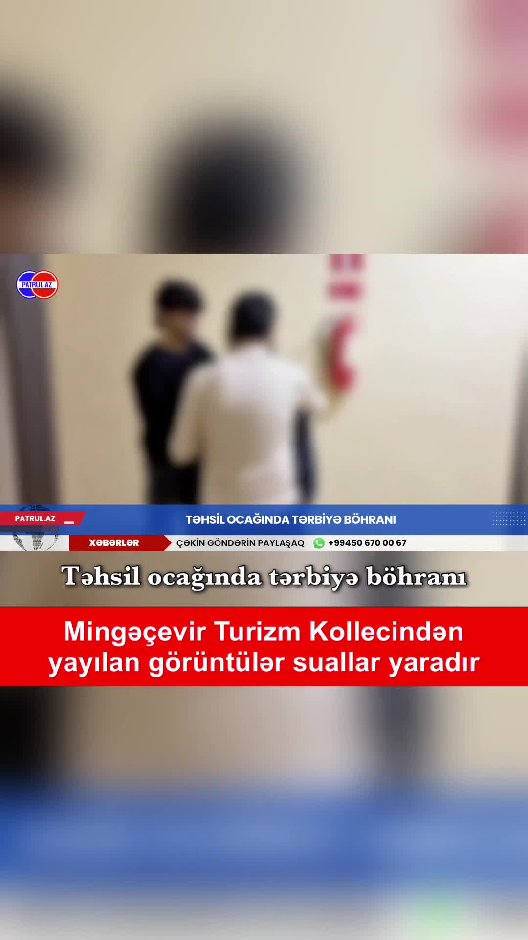 Təhsil ocağında tərbiyə böhranı