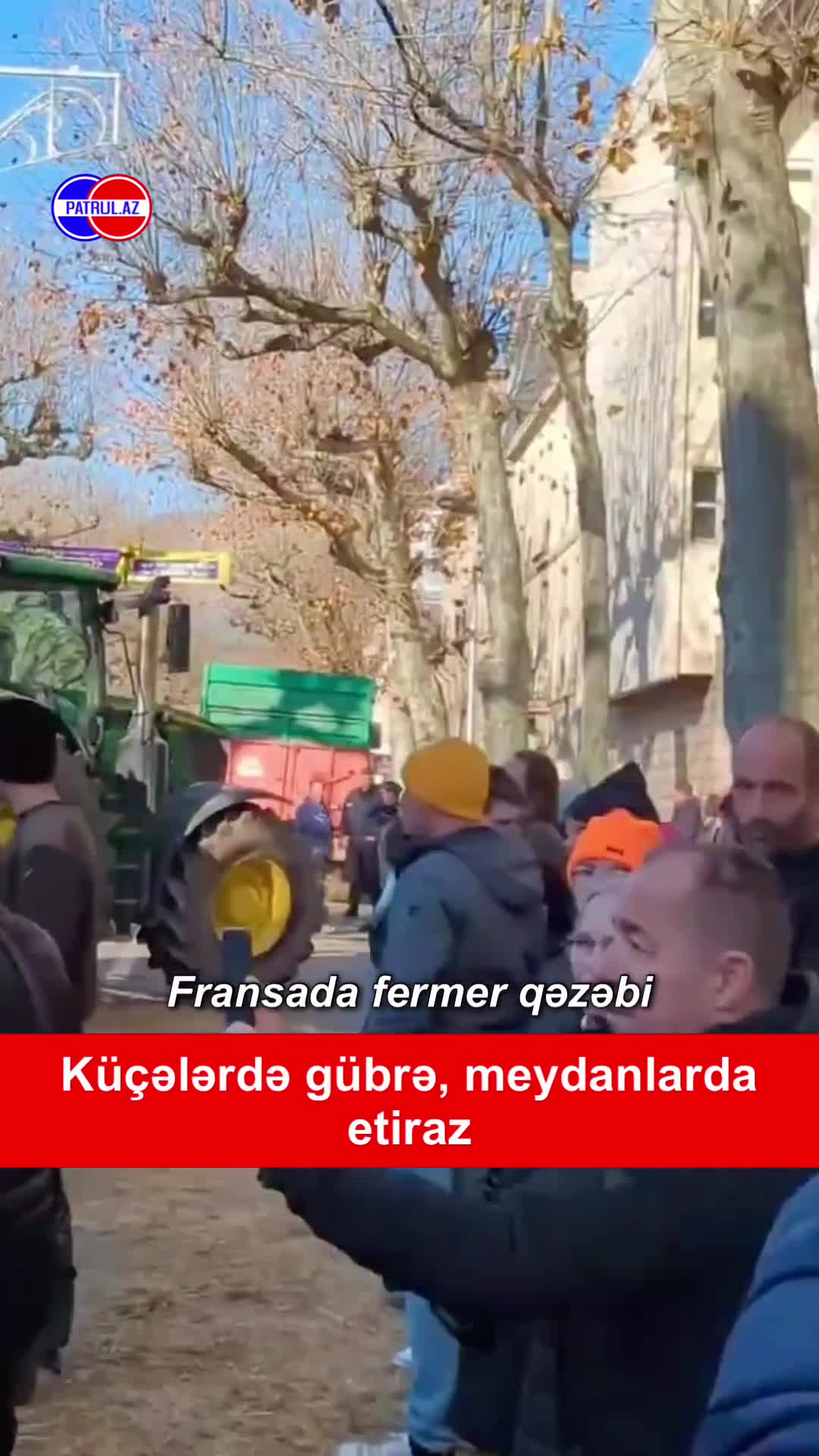 Fransada fermer qəzəbi: küçələrdə gübrə, meydanlarda etiraz