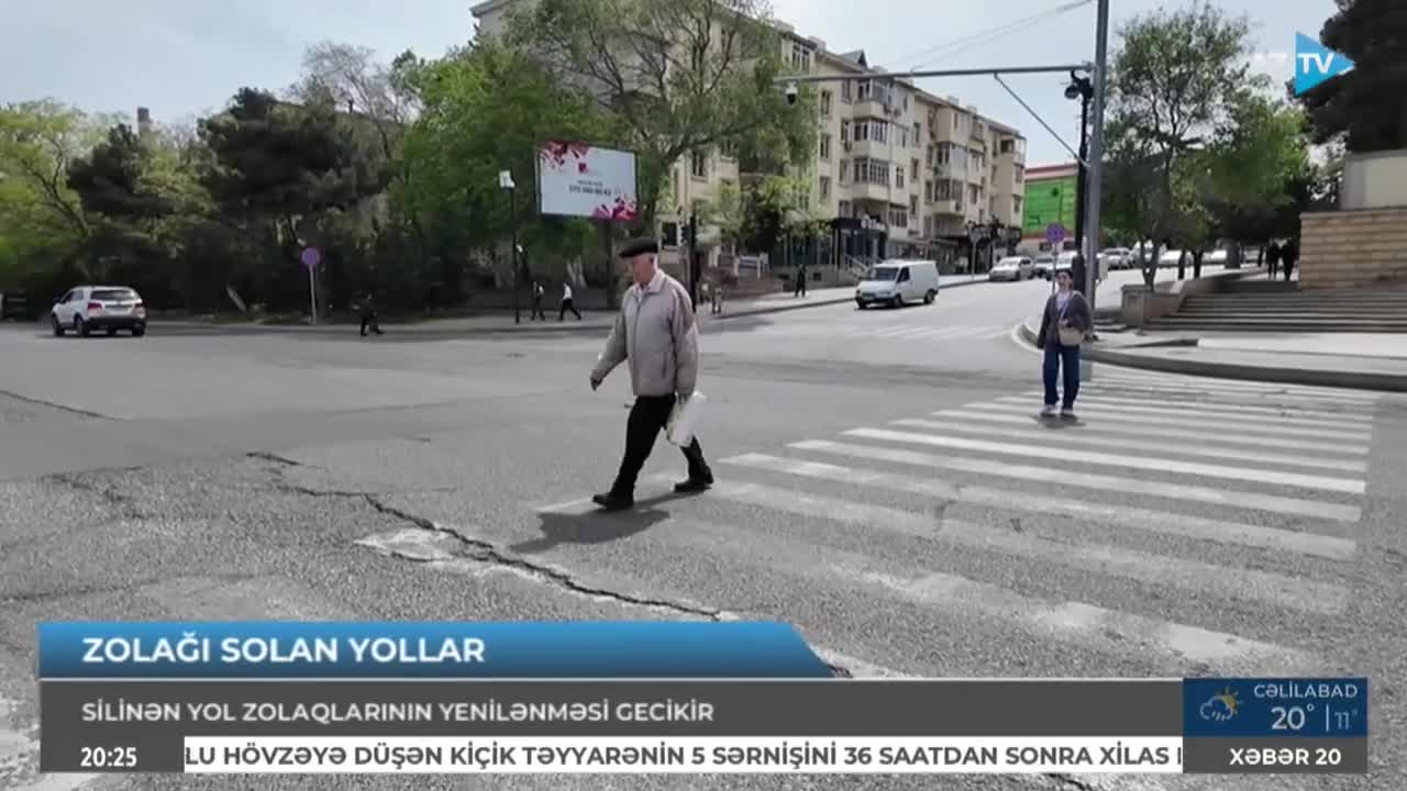 Sürücülər silinən zolağa görə 3 bal və 100 manat cərimələnirlər 