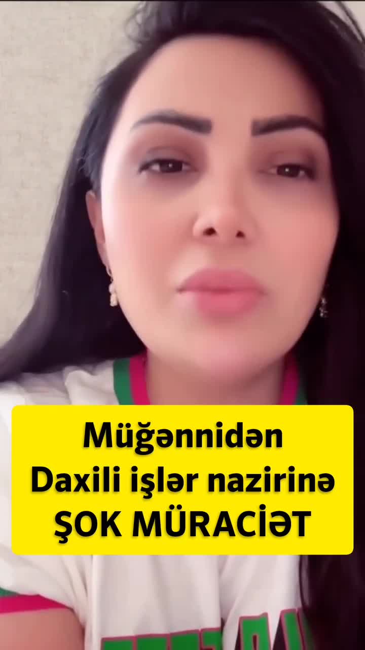 Müğənni Daxili işlər nazirinə müraciət etdi