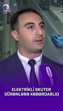 Elektrikli skuter sürənlərə xəbərdarlıq 