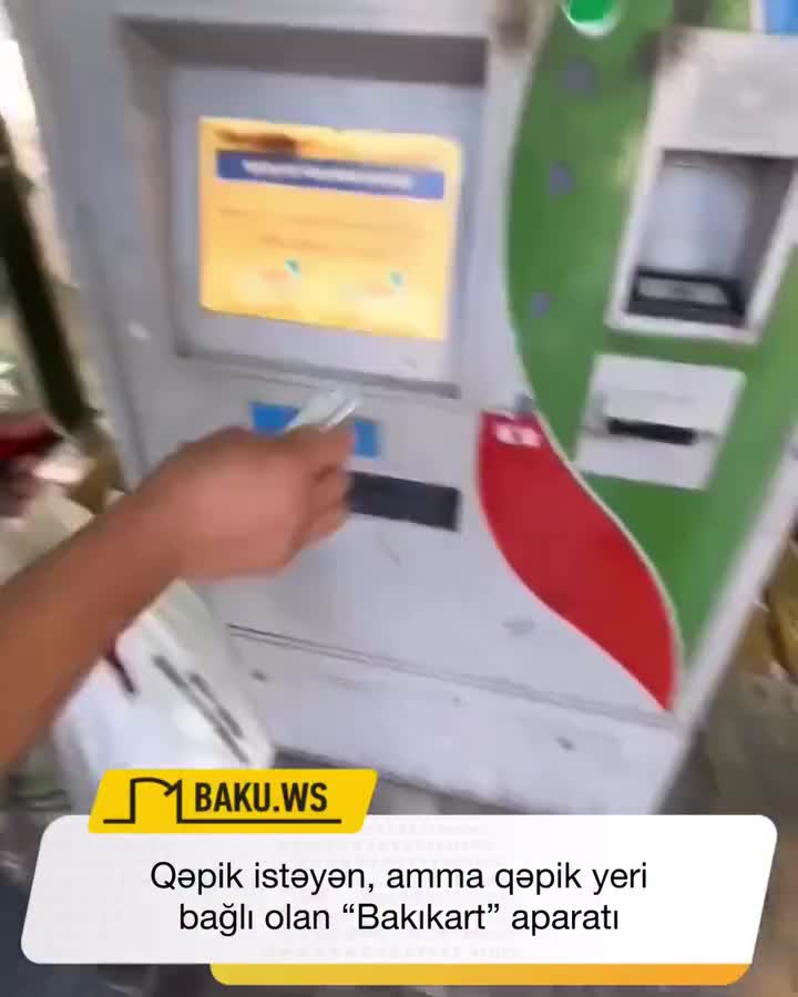 “Bakıkart” aparatı problem yaratdı