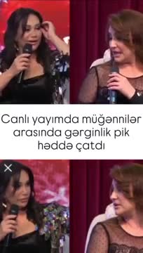 Efirdə xanəndə ilə Mənzurə arasında gərginlik