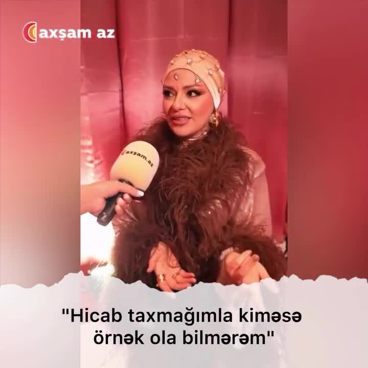 "Hicab taxmağımla kiməsə örnək ola bilmərəm"