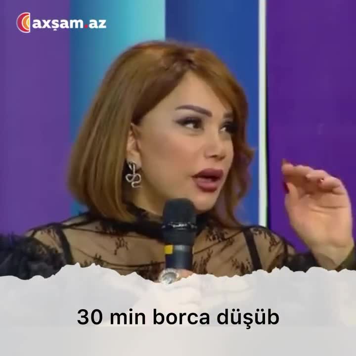 Mənzurə 30 min manat borca düşüb 