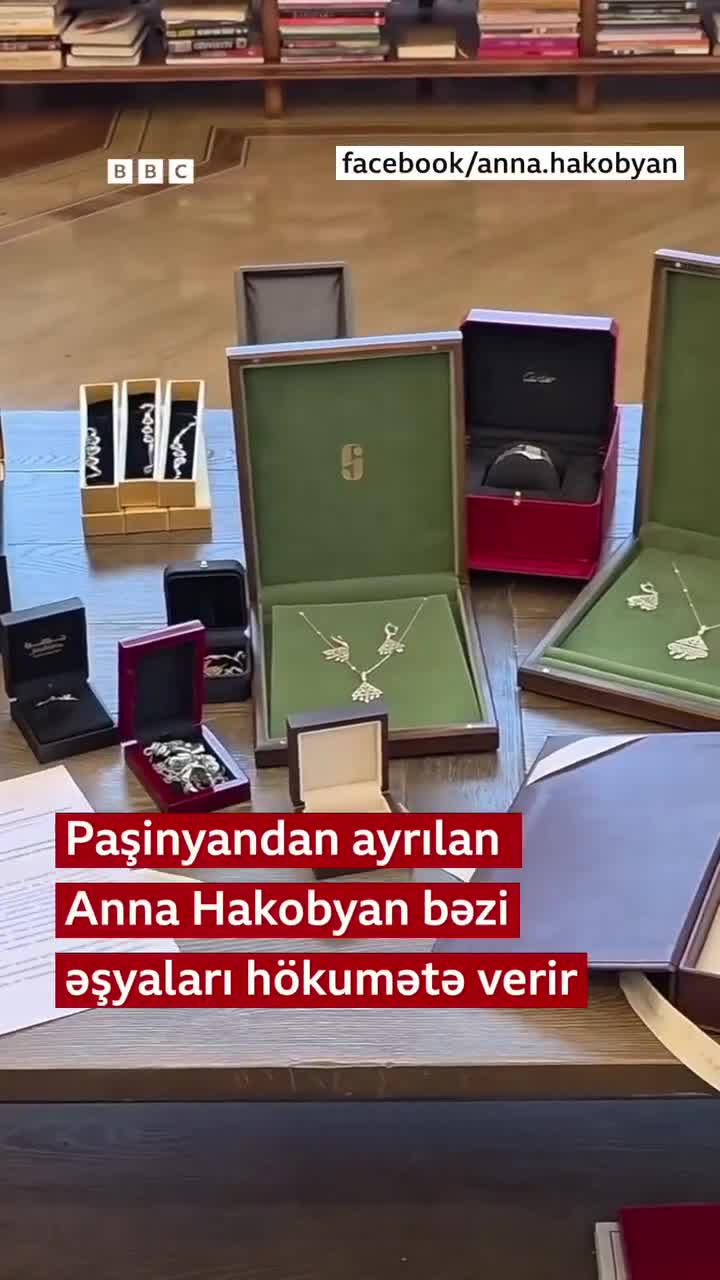 Paşinyanın keçmiş xanımı bahalı əşyalarını geri qaytardı