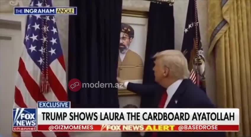 Tramp Xameneinin fiqurunu ələ saldı 