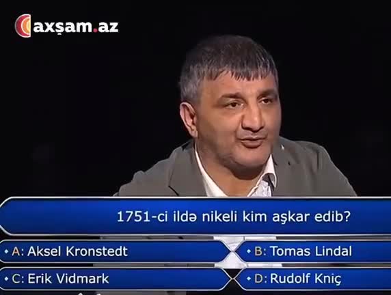 “Milyonların şousu”nda 8 min manat qazandı 