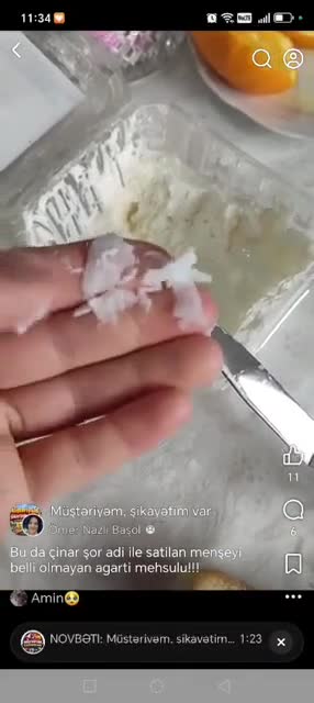 “Çinar” süd məhsullarının şorundan görün nə çıxdı 