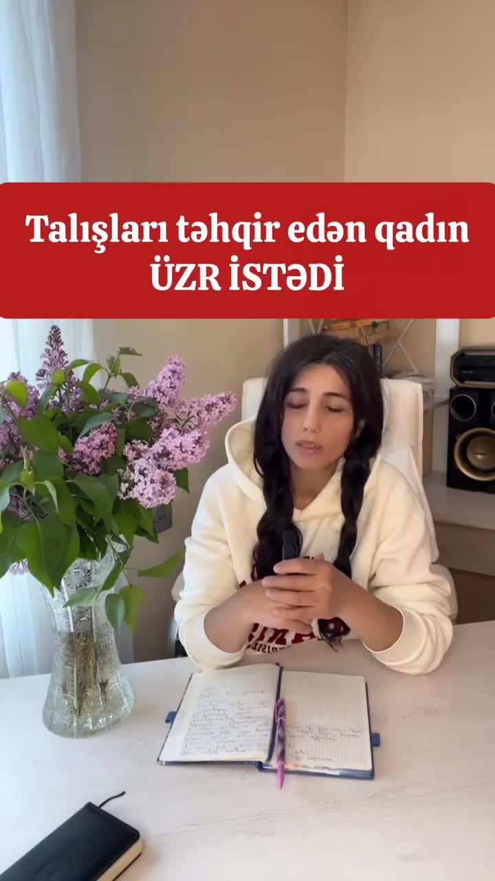 Talışları təhqir edən qadın üzr istədi
