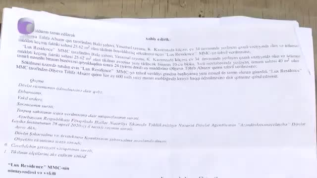 “Lux Residence” Yasamal sakinlərinin evini icazəsiz sökür 