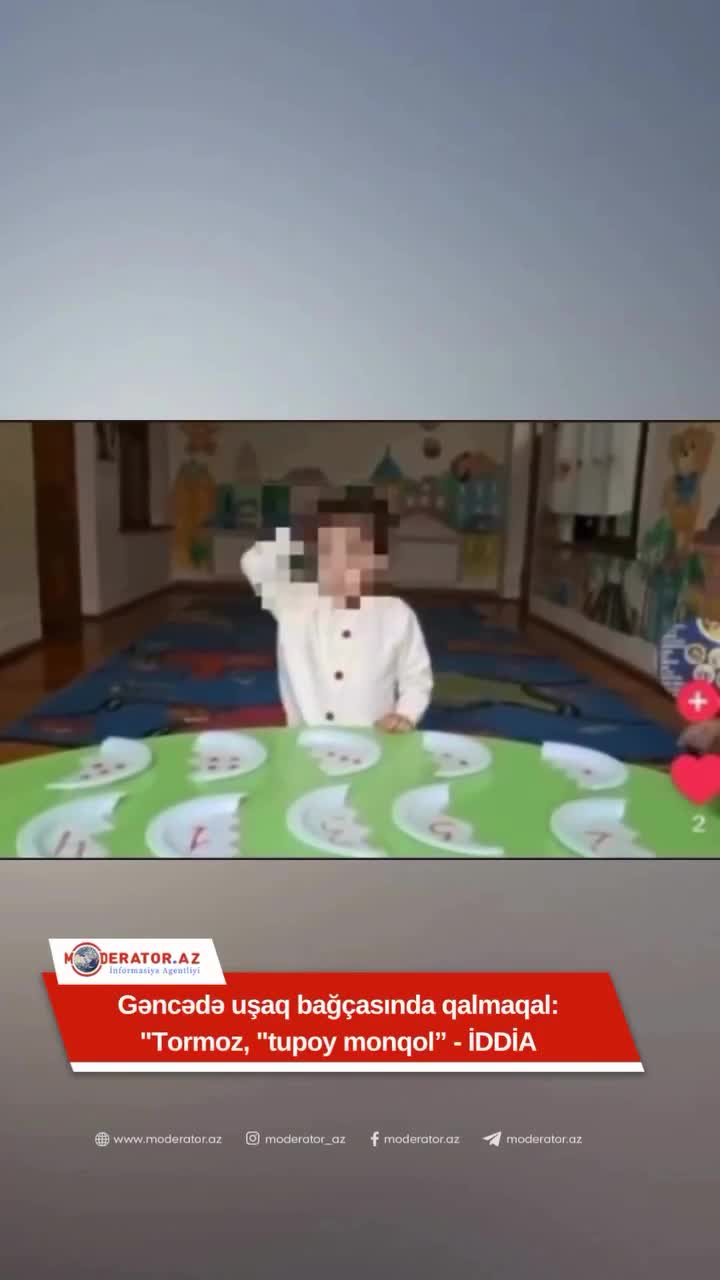 Uşaq bağçasında tərbiyəçi azyaşlıları təhqir etdi 