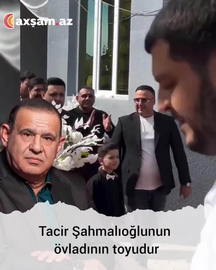 Tacir Şahmalıoğlunun övladının toyudur 