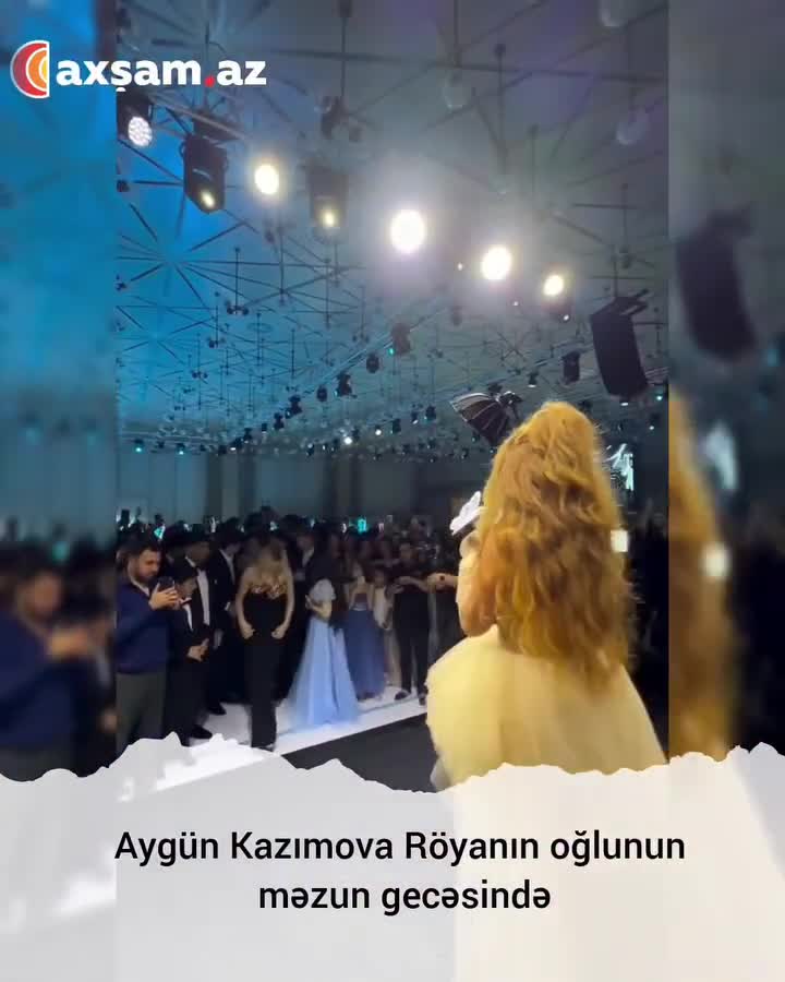 Aygün Kazımova Röyanın oğlunun məzun gecəsində 