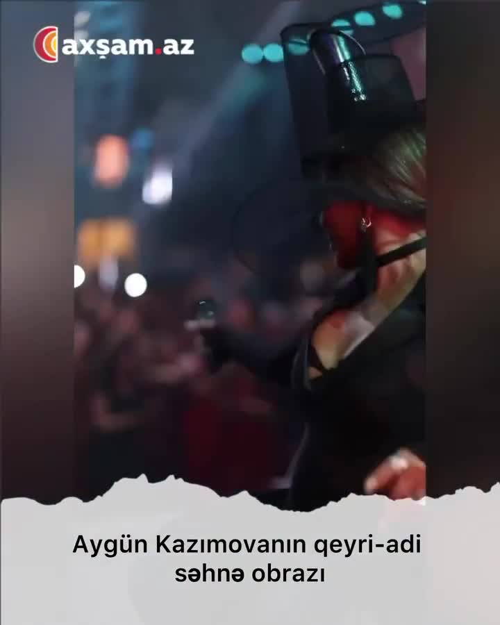 Aygün Kazımovanın qeyri-adi səhnə obrazı 