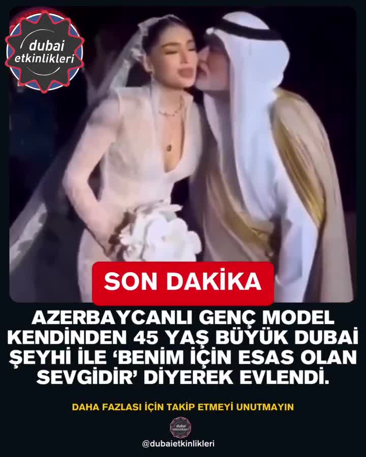 Azərbaycanlı gənc model  Dubay şeyxi ilə evləndi 