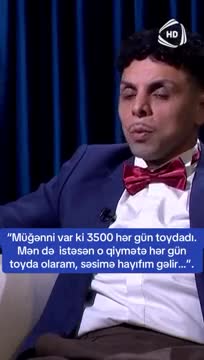 Əməkdar artist toy qiymətlərindən gileyləndi