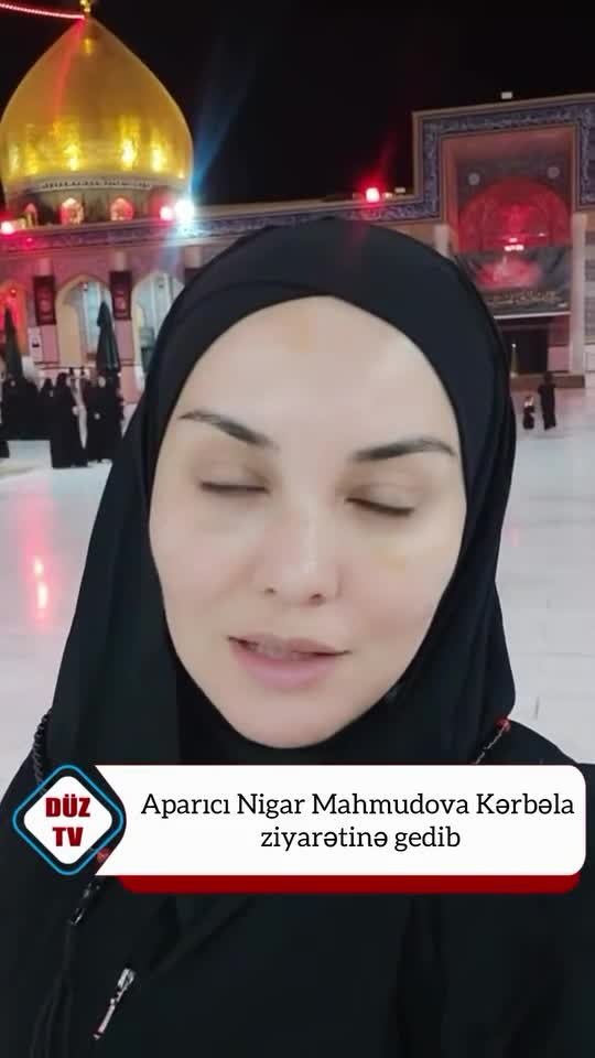 Tnınmış aparıcı Kərbəla ziyarətində 