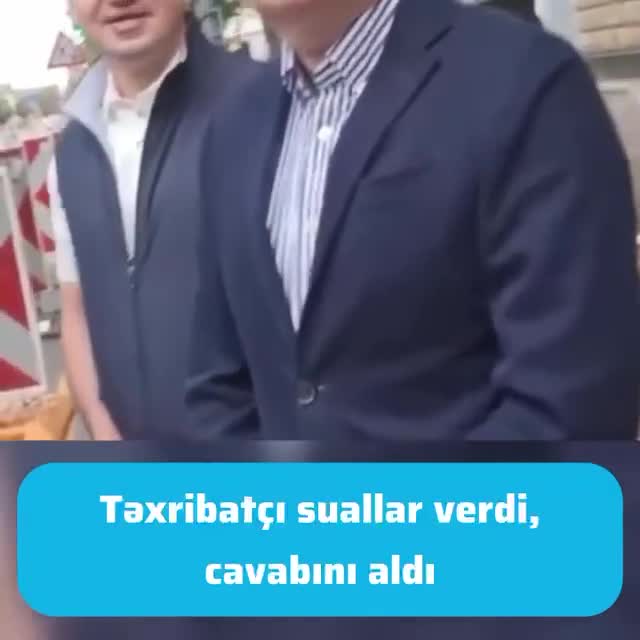 Təxribatçı suallar verən blogerə laiqli cavab