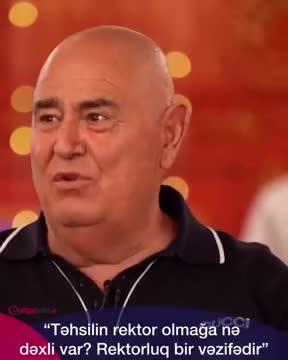 “Təhsilin rektor olmağa nə dəxli var ki?” - Şərurlu İsfəndiyar 