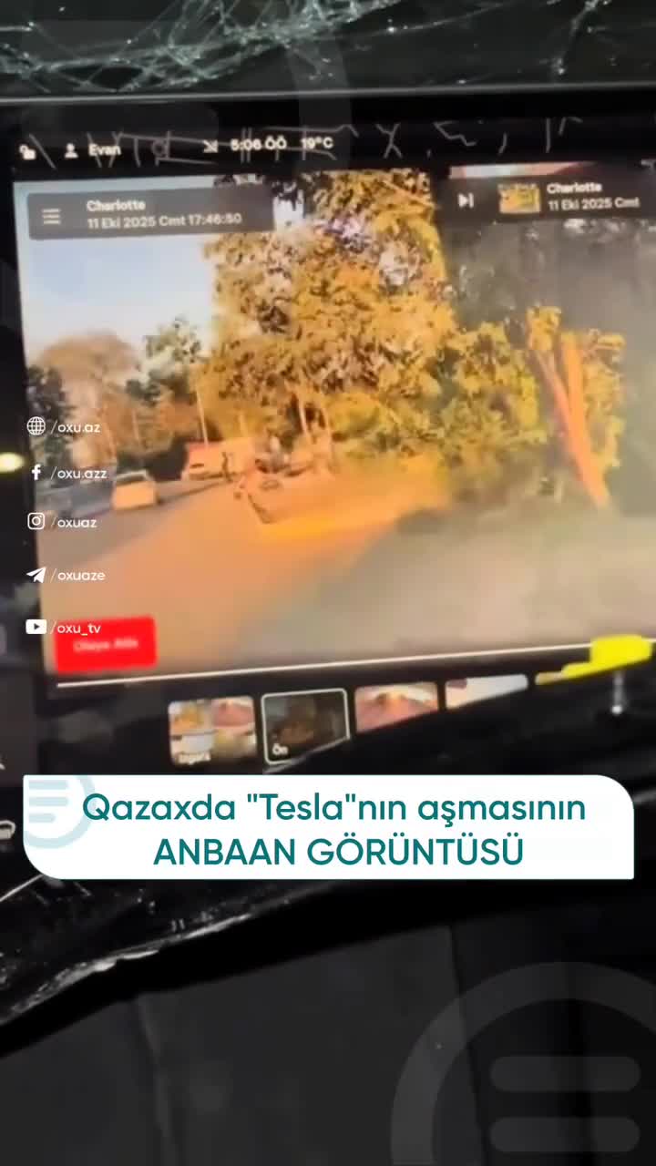 Tesla ilə qəza törətdi