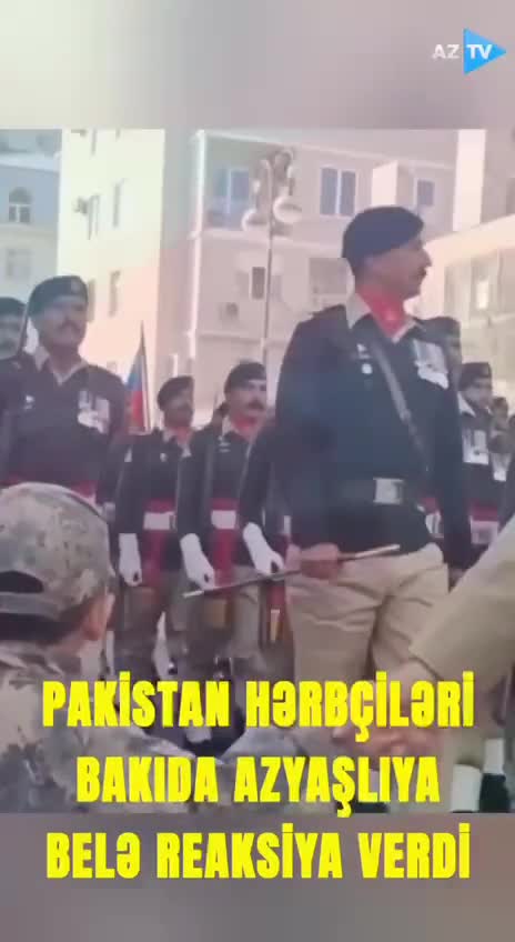 Pakistanlı hərbçidən gələcəyin əsgərinə salam