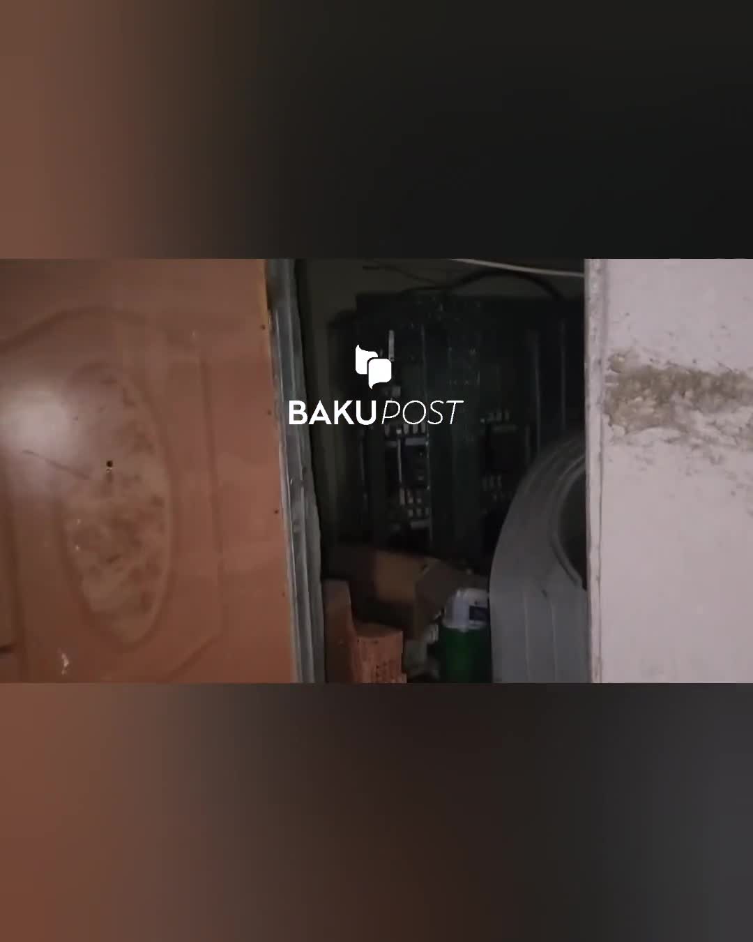 Yasamalda yanan binadan son görüntülər