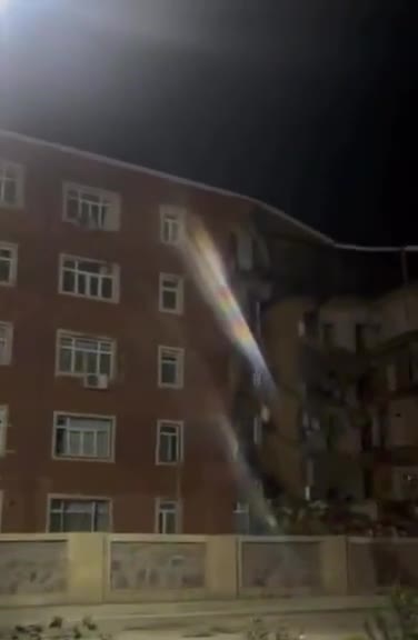 Goranboyda bina uçdu