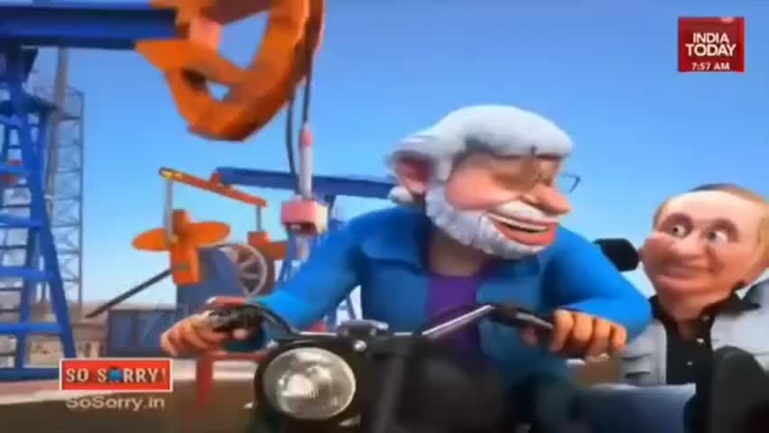 Modi və Putindən bəhs edən cizgi filmi