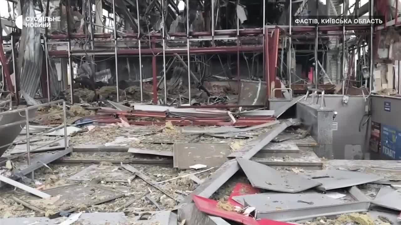 Ukraynada vurulan vağzalın son halı