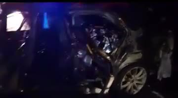 Masazırda yanan BMW-nin son halı