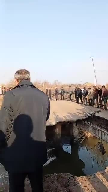 Körpü uçdu, kombayn aşdı