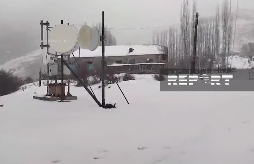 Naxçıvana güclü qar yağdı