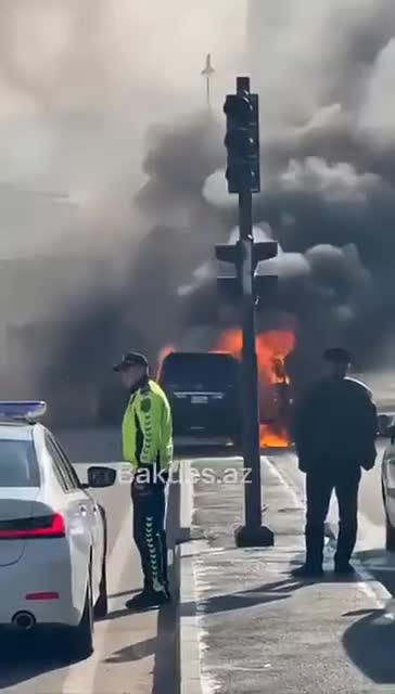 "Prado" belə yandı