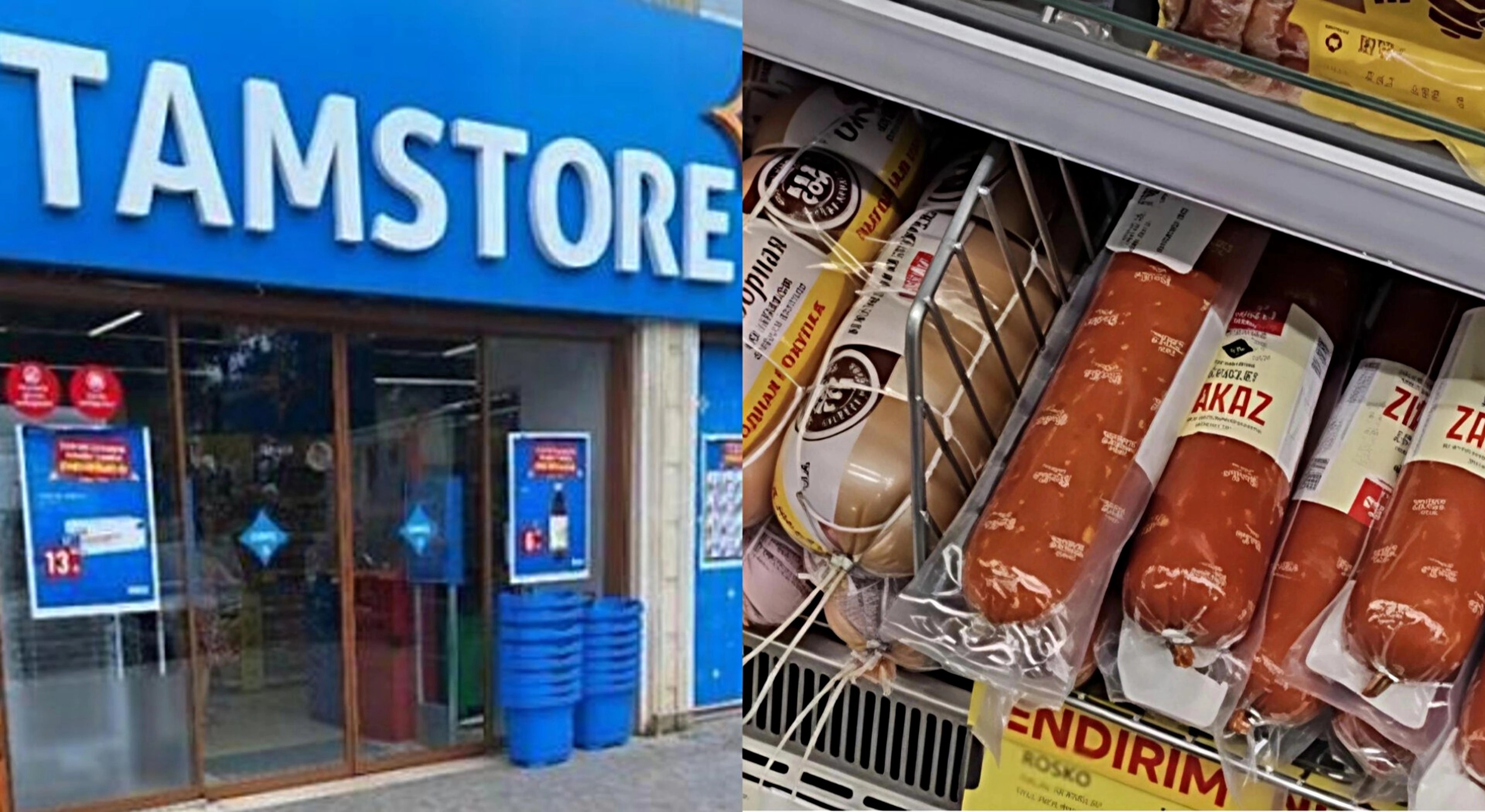“Tamstore”da vitrini köhnə kolbasalar bəzəyir 