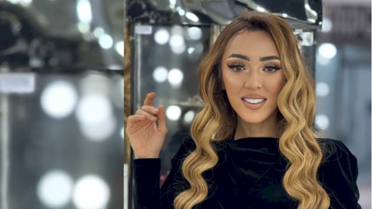 Ofelya Şabanova ərinin qabağında diz çökdü