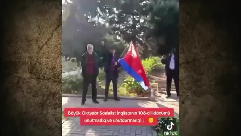 Bakıda SSRİ bayrağı qaldıranlar həbs olundular