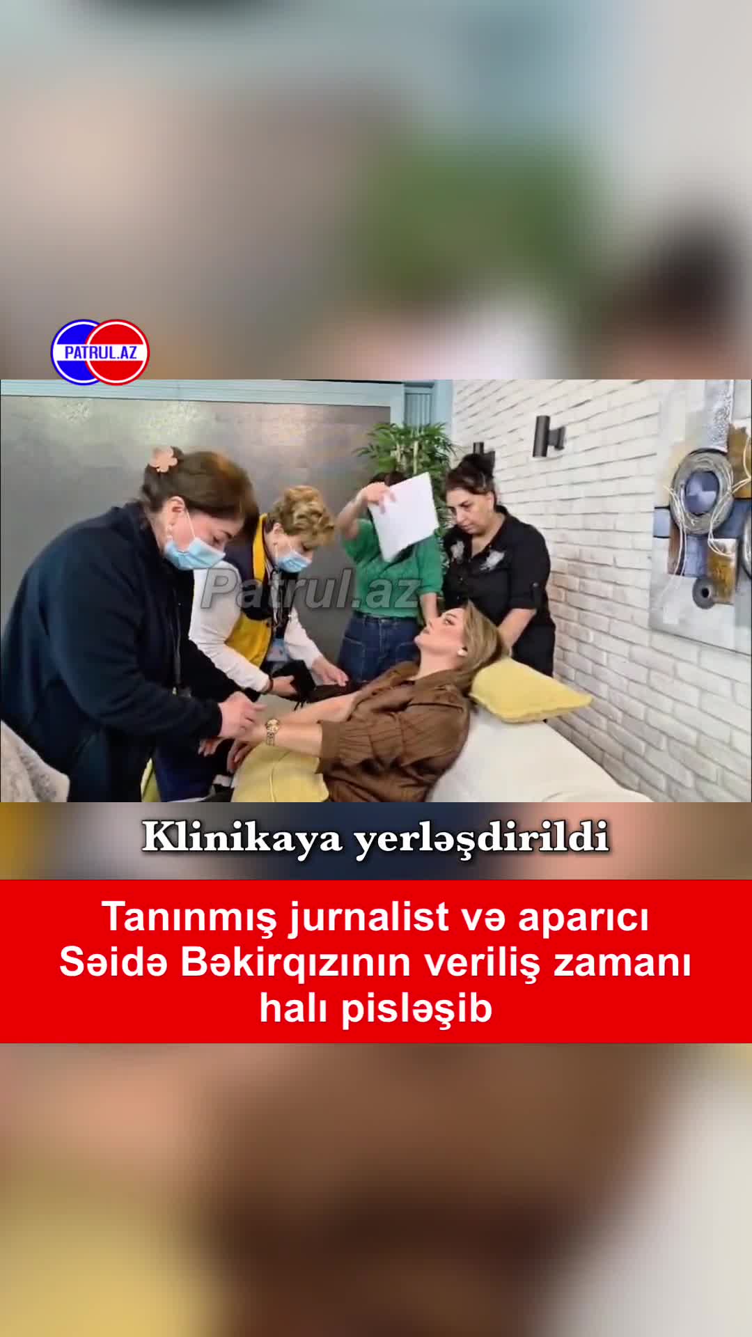 Səidə Bəkirqızının veriliş zamanı halı PİSLƏŞDi