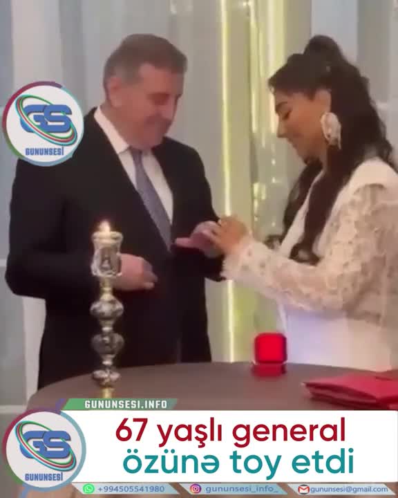 67 yaşlı general özünə toy etdi