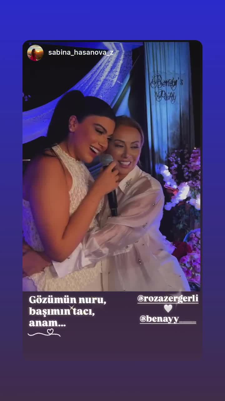 Roza Zərgərli qızına ad günü etdi