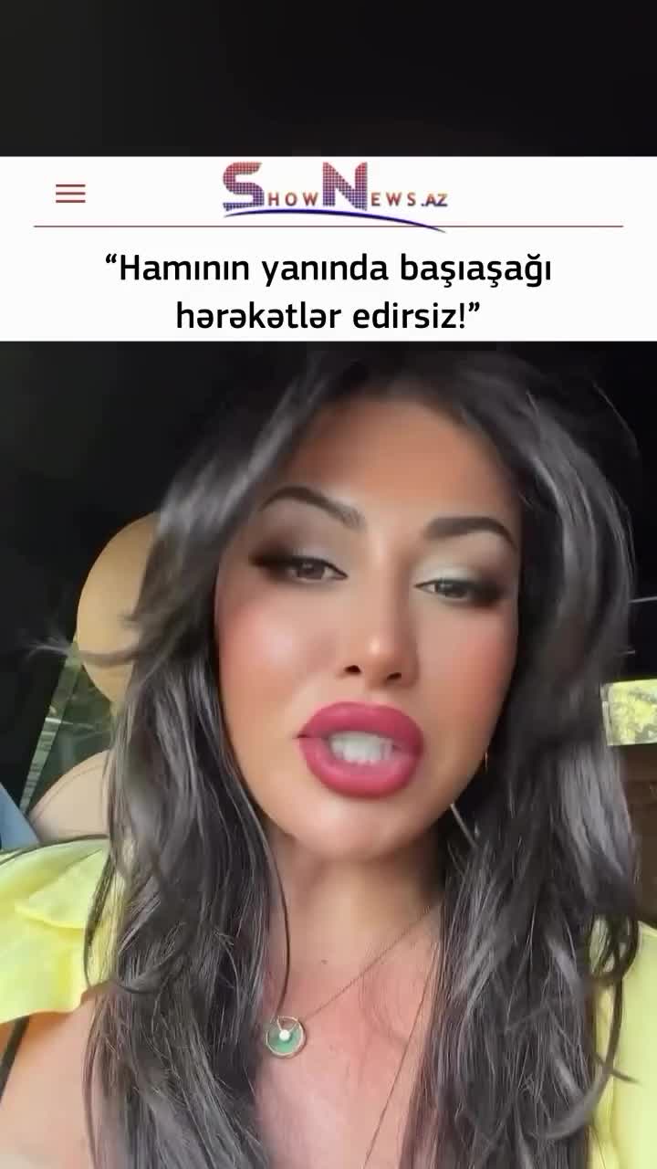 Rəqqasə Fatimədən sərt açıqlama